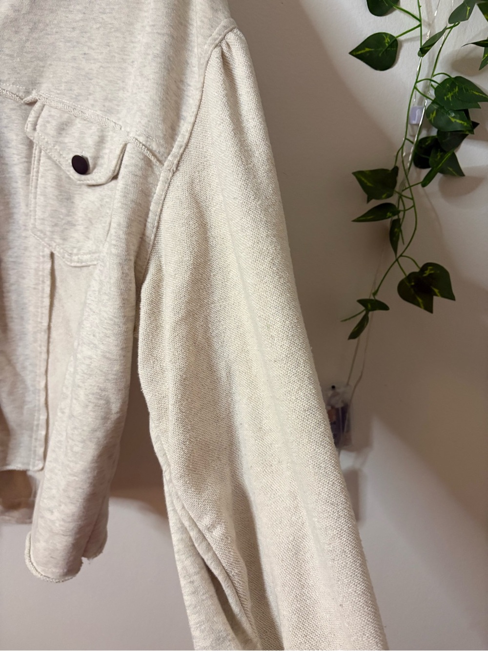 POL Cream Button-Up Utility Jacket - Picture 3 of 4